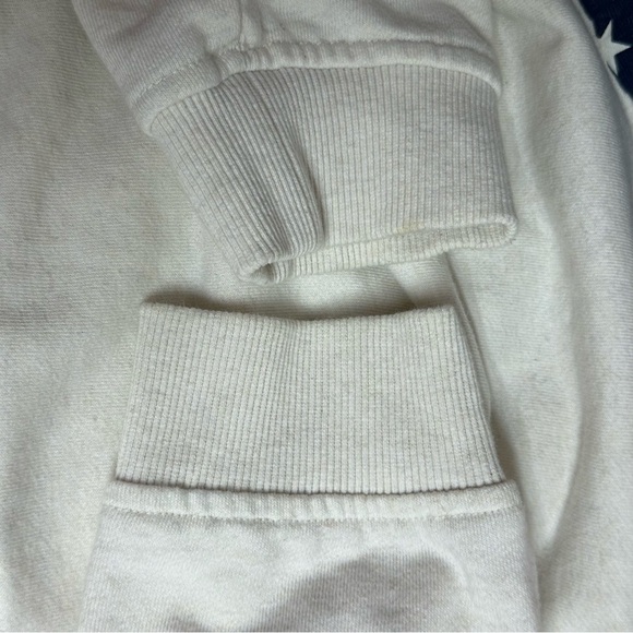 Disney Parks Mickey Mouse Stars Stripes Flag Men Pullover Sweatshirt 1/4 Zip 2XL - Picture 13 of 16